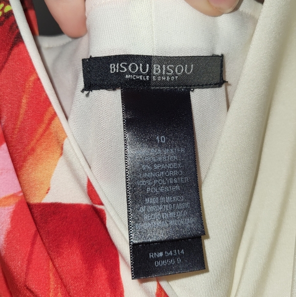 BISOU BISOU foral dress size 10 - Picture 5 of 5